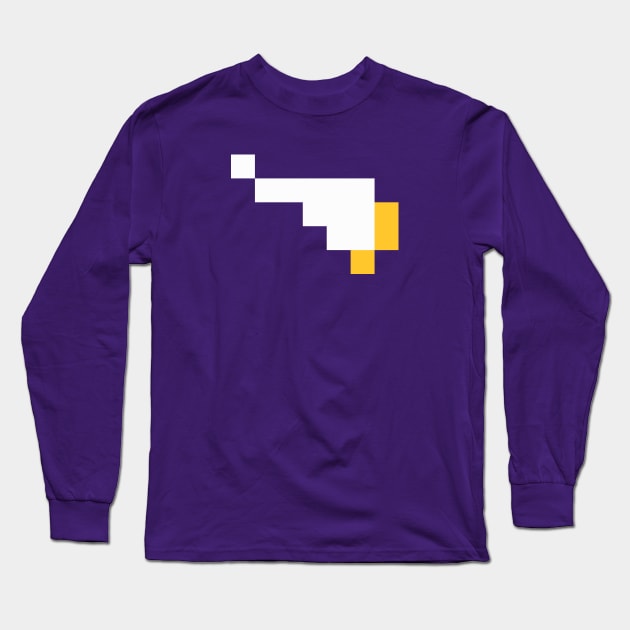 Tecmo Bowl Pixels - Minnesota Long Sleeve T-Shirt by The Pixel League